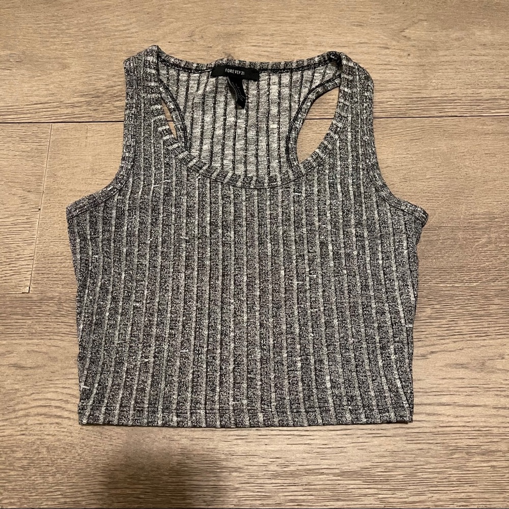 Dark Gray Cropped Tank